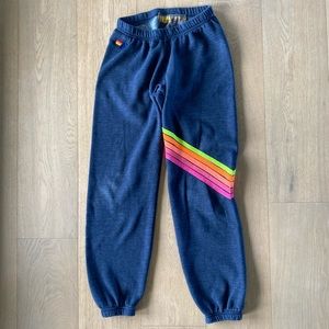 Aviator Nation navy neon strip pants Size S